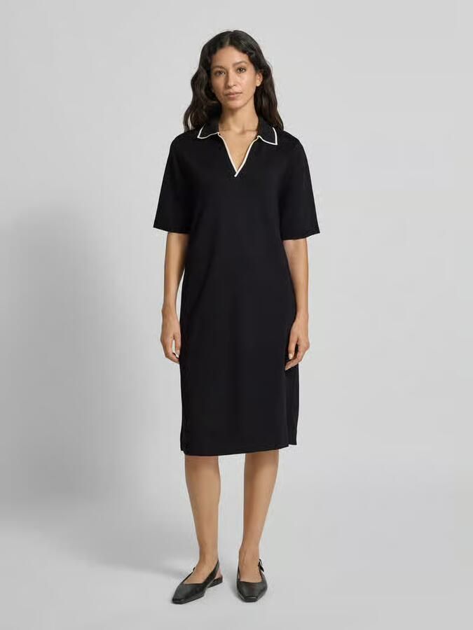 Opus Knielange T-shirtjurk met platte kraag model 'Wembli' - Foto 2