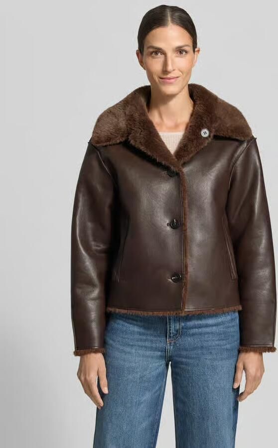 Opus Kort imitatiebontjack van polyester aan twee kanten draagbaar model 'Hafellda' - Foto 2
