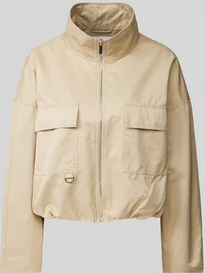 Opus Kort jack met opstaande kraag model 'Hanneka' - Foto 2