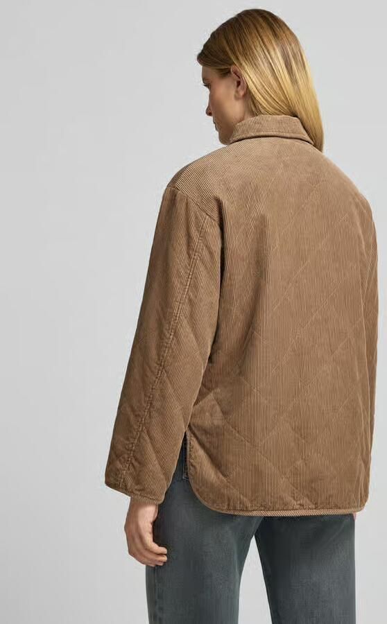 Opus Lange jas met cordstructuur van pure katoen model 'Hekordi' - Foto 3