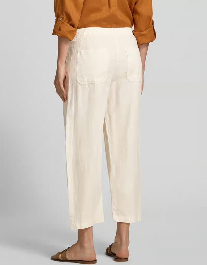 Opus Linnen broek in verkorte pasvorm model 'myha linen' - Foto 2