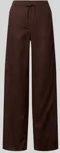 Opus Linnen broek met elastische band model 'Mileni resort'