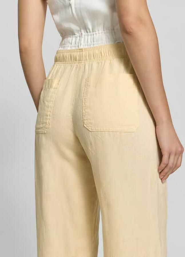 Opus Linnen broek met elastische band model 'Mileni resort'