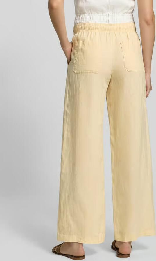 Opus Linnen broek met elastische band model 'Mileni resort'