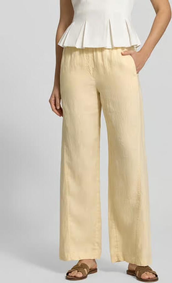 Opus Linnen broek met elastische band model 'Mileni resort' - Foto 3