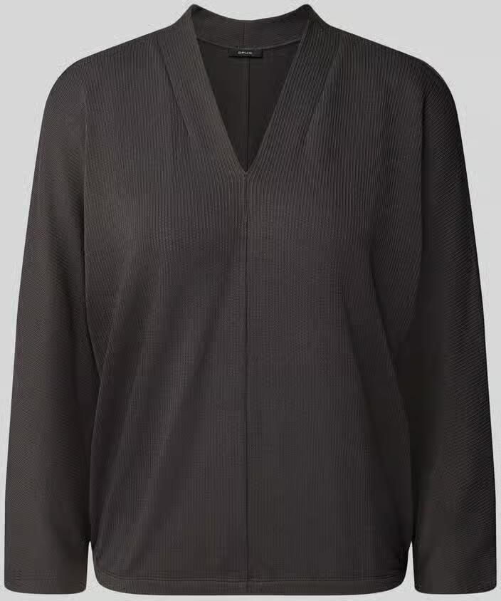 Opus Loose fit 3 4-shirt van viscosemix model 'Sluto'
