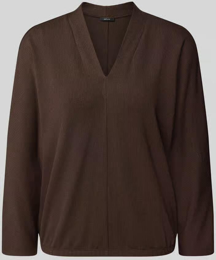 Opus Loose fit 3 4-shirt van viscosemix model 'Sluto'