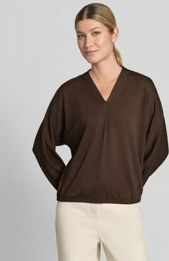 Opus Loose fit 3 4-shirt van viscosemix model 'Sluto' - Foto 2