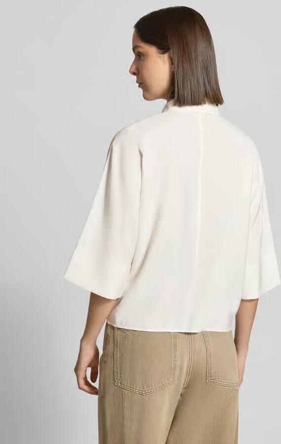 Opus Loose fit blouse met korte mouwen van modalmix model 'Fotori'