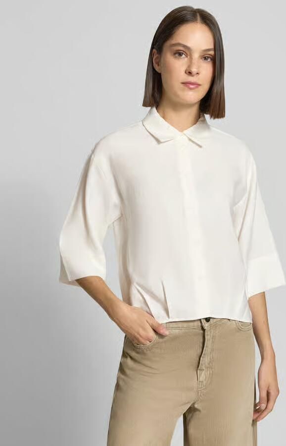 Opus Loose fit blouse met korte mouwen van modalmix model 'Fotori' - Foto 2