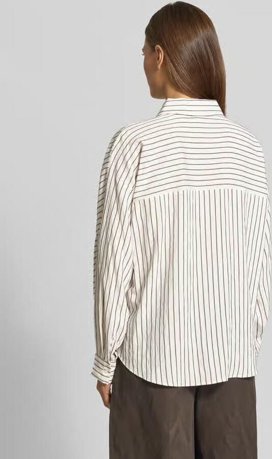 Opus Loose fit blouse met lange mouwen van viscosemix model 'Foha' - Foto 3