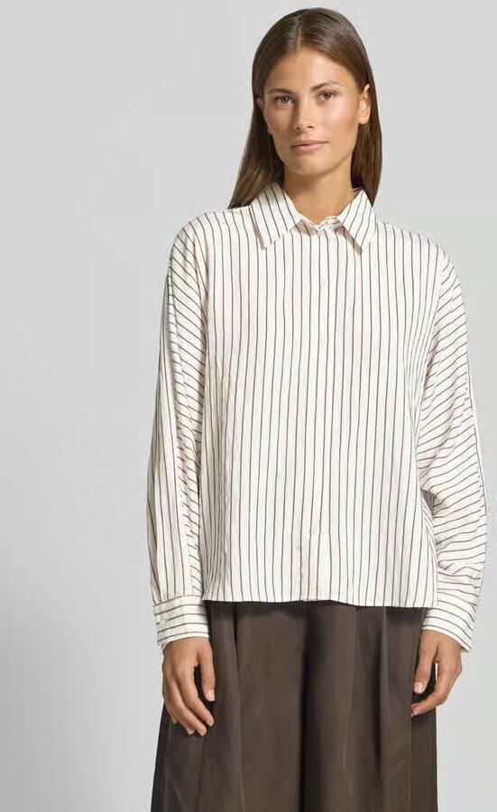 Opus Loose fit blouse met lange mouwen van viscosemix model 'Foha' - Foto 2