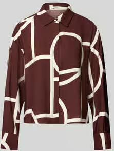 Opus Loose fit blouse met lange mouwen van viscosemix model 'Fordoa'