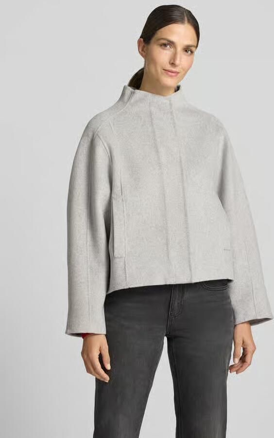 Opus Loose fit blouson van wolmix met viscose model 'Hatura' - Foto 3