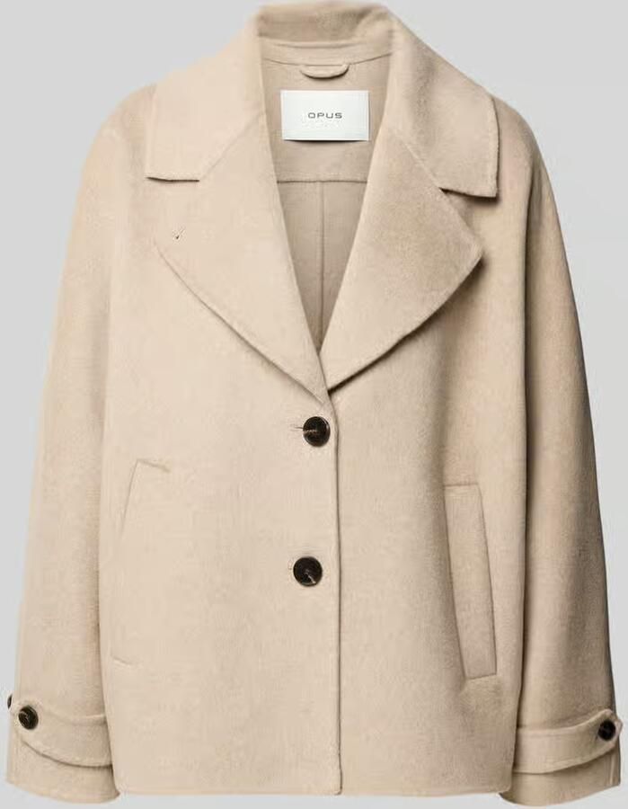Opus Loose fit blouson van wolmix model 'Helaia'