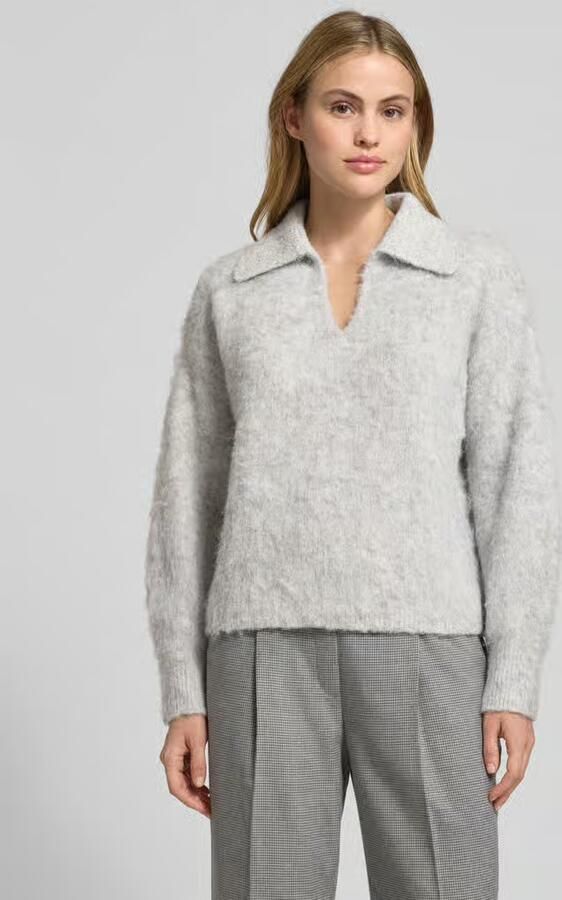 Opus Loose fit gebreide pullover met wol model Pelsie - Foto 2