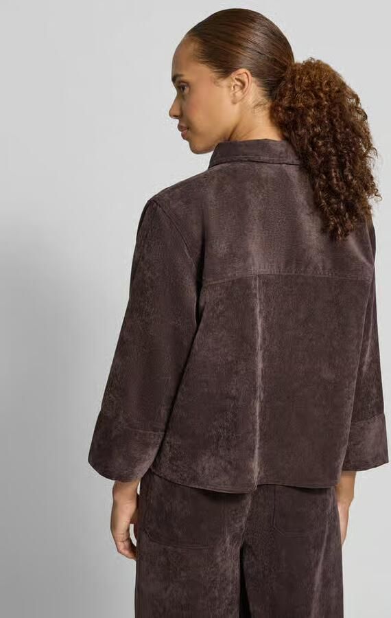 Opus loose fit overhemdblouse met klepzakken model 'Ferrell'