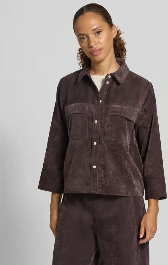 Opus loose fit overhemdblouse met klepzakken model 'Ferrell' - Foto 2