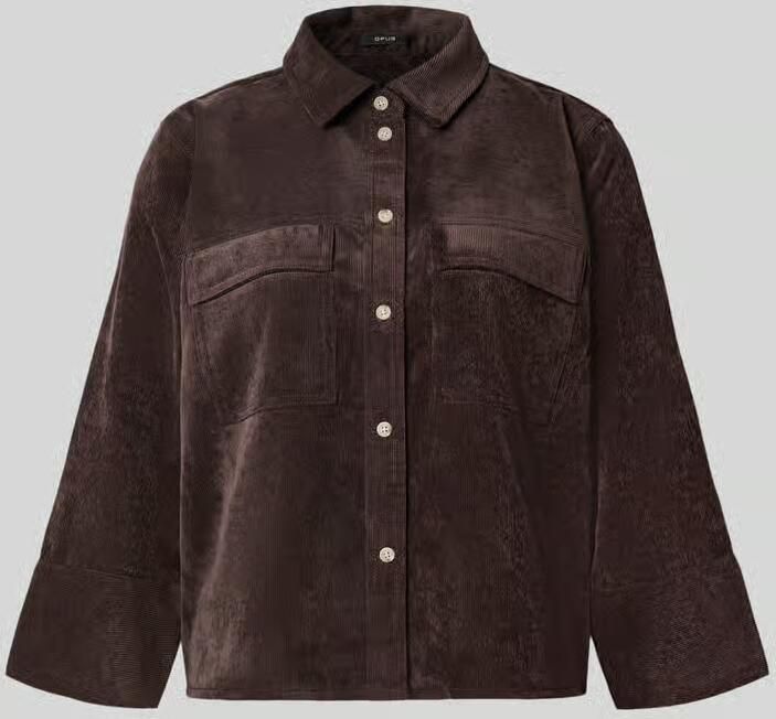 Opus loose fit overhemdblouse met klepzakken model 'Ferrell' - Foto 3