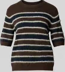 Opus Loose fit pullover met wol model 'Pimota Stripe'