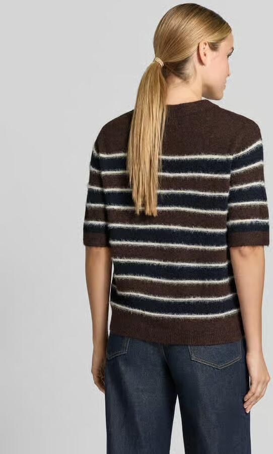 Opus Loose fit pullover met wol model 'Pimota Stripe'