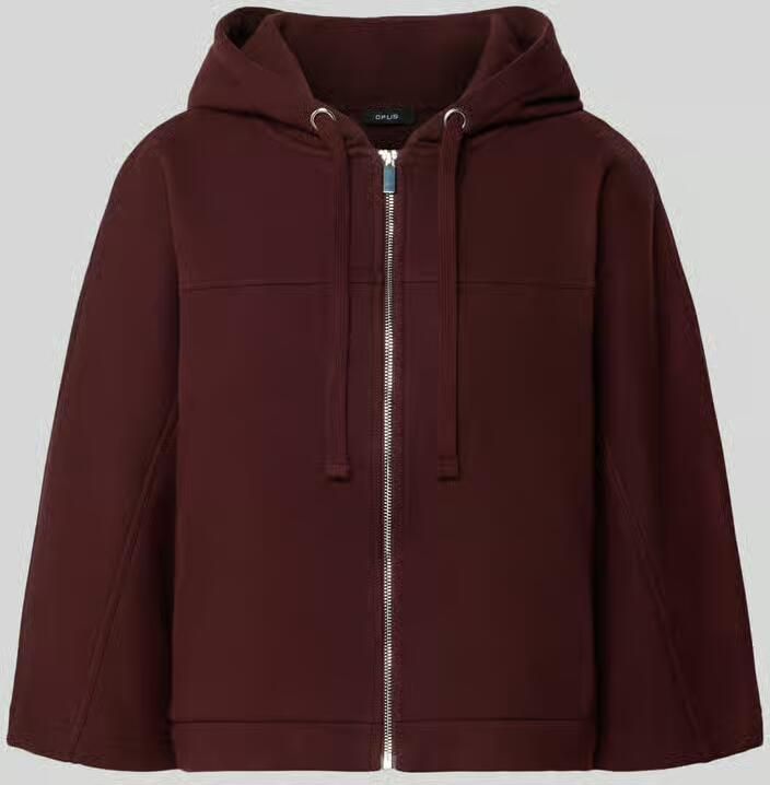 Opus Loose fit sweatjack van katoenmix model 'Giela'