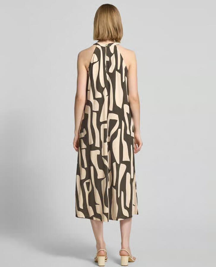 Opus midi-jurk in all-over look model 'Wina dune' - Foto 2