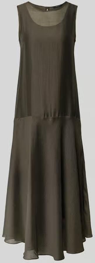 Opus midi-jurk met linnen model 'Welsa' - Foto 2