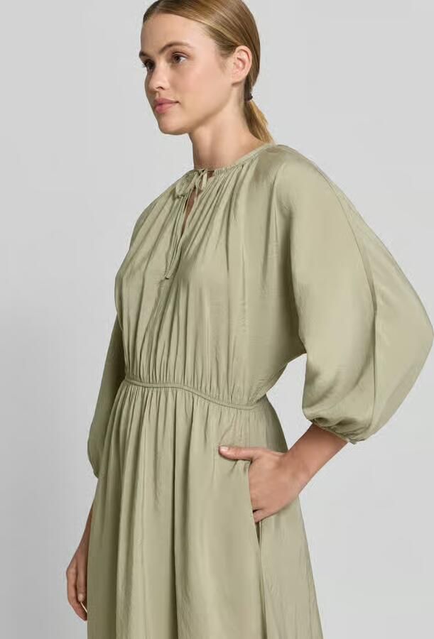 Opus Midi-jurk met steekzakken model 'Worty'