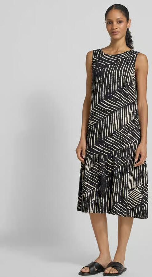 Opus Midi-jurk van viscose model 'Wicy palm leaves' - Foto 2