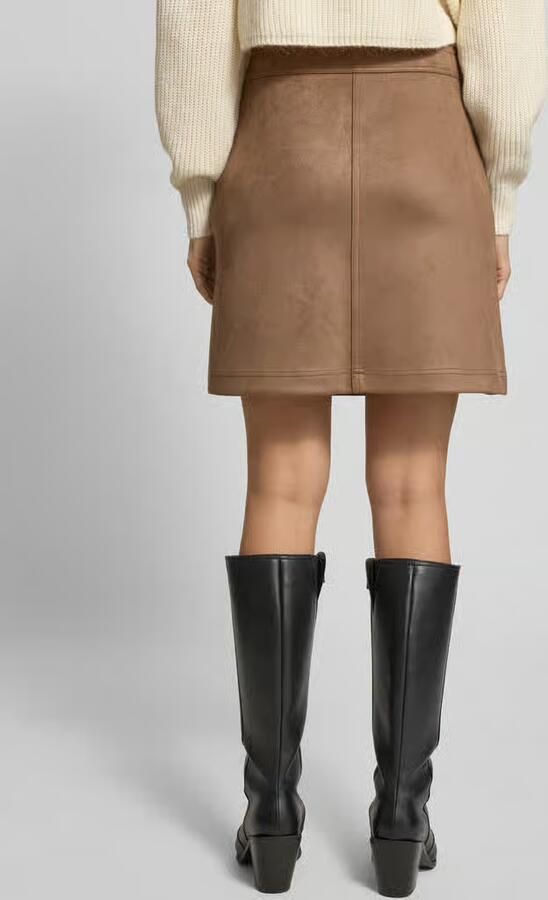 Opus Minirok in leerlook model 'Relvina cozy'