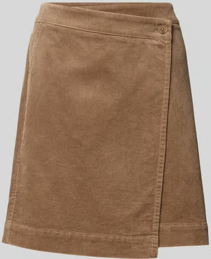 Opus Licht uitlopend mini-rok van katoenmix model 'Realbla'