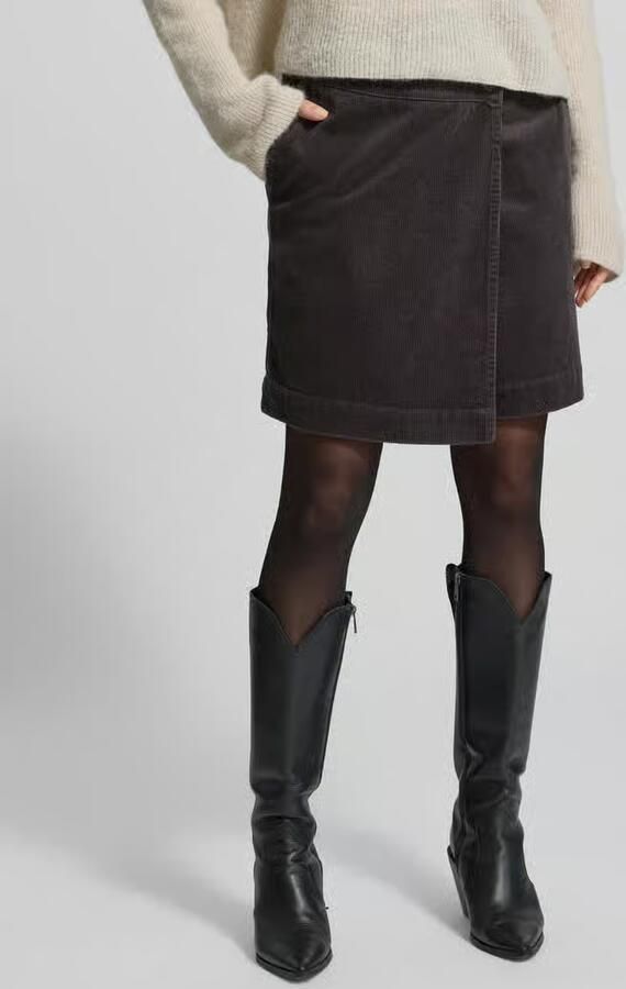 Opus Licht uitlopend mini-rok van katoenmix model 'Realbla' - Foto 2