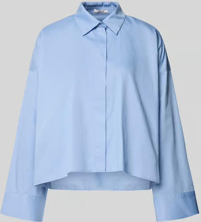 Opus Overhemdblouse met blinde knoopsluiting model 'Fundra'