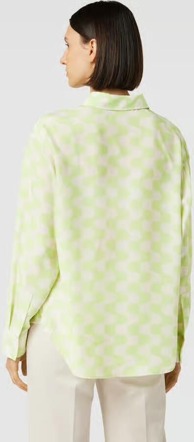 Opus Overhemdblouse met grafisch motief model 'Fridami'