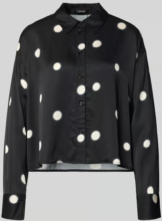 Opus Overhemdblouse met knoopsluiting model 'Famena'