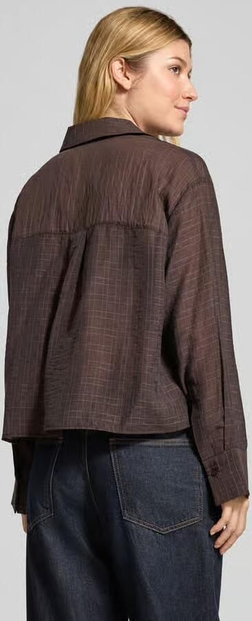 Opus Overhemdblouse met rasterruit model 'Fargyle' - Foto 3