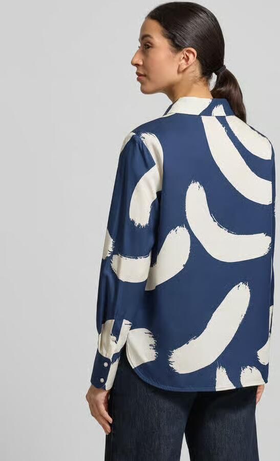 Opus Overhemdblouse met verborgen knoopsluiting Model 'Fumira'