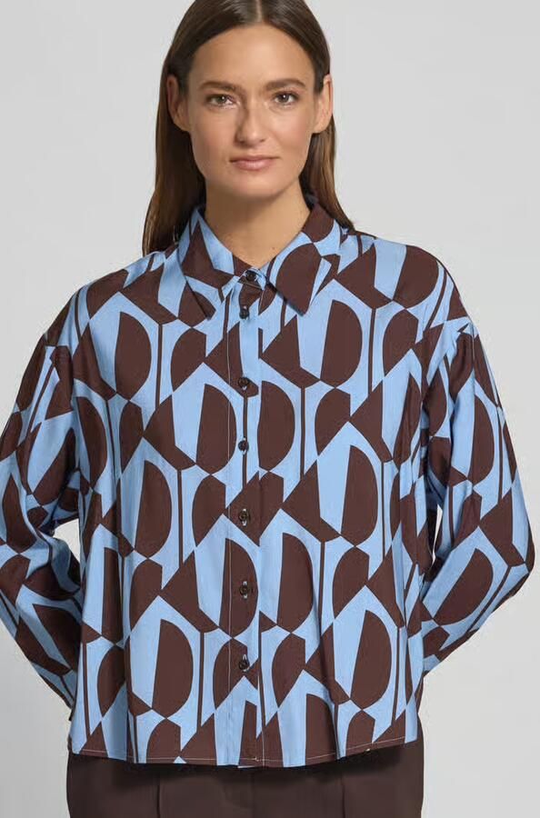 Opus Overhemdblouse van Viscosemix met Overhemdkraag Model 'Fetro' - Foto 2