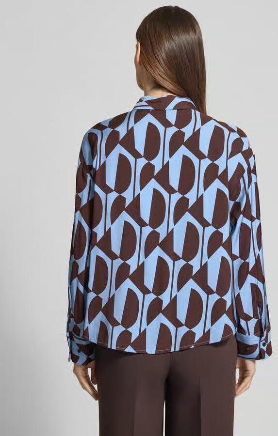 Opus Overhemdblouse van Viscosemix met Overhemdkraag Model 'Fetro' - Foto 2