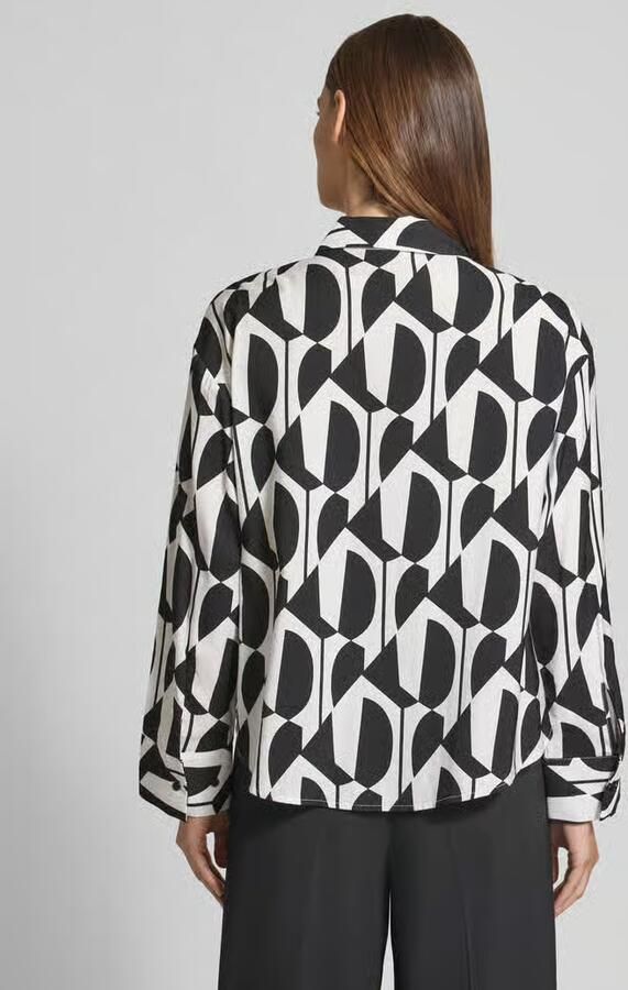 Opus Overhemdblouse van Viscosemix met Overhemdkraag Model 'Fetro' - Foto 3