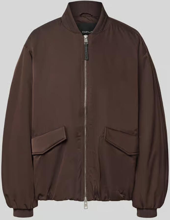Opus oversized bomberjack met baseballkraag model 'Hotensi'