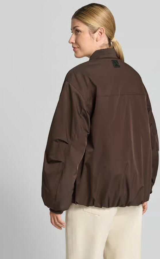 Opus oversized bomberjack met baseballkraag model 'Hotensi' - Foto 3
