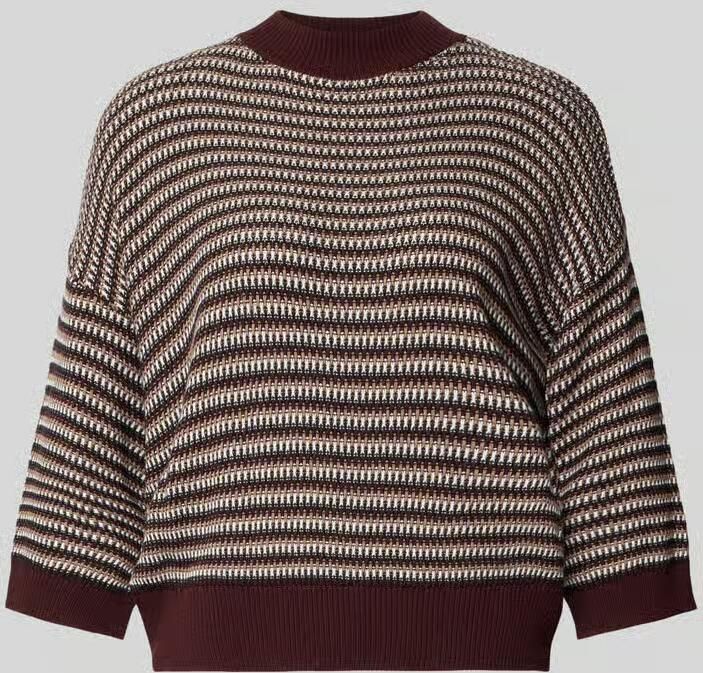 Opus Pullover met mock neck model 'Peipina'