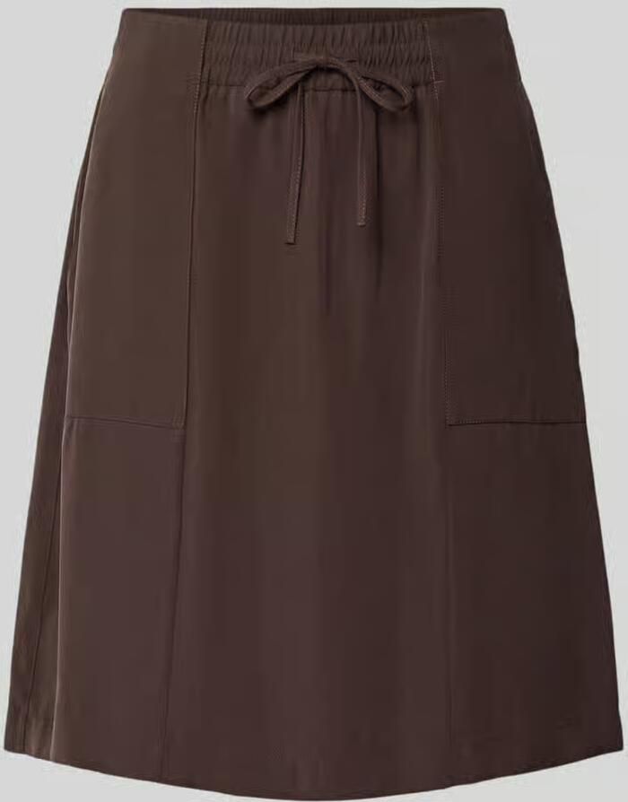 Opus Rechte midi-rok van modalmix model 'Rania city'