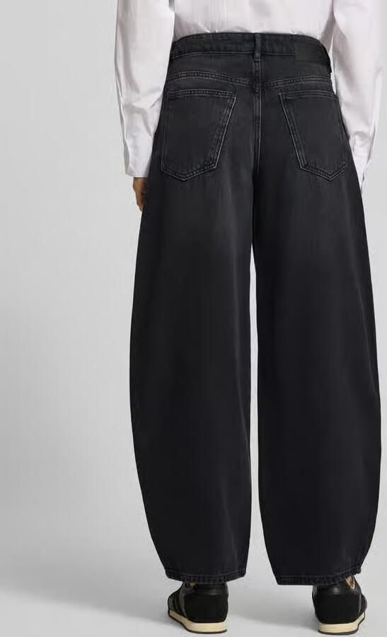 Opus Regular fit barrel jeans met deelingsnaden - Foto 3