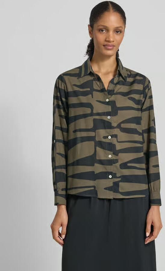 Opus Regular fit blouse met knoopsluiting model 'Fumani' - Foto 2