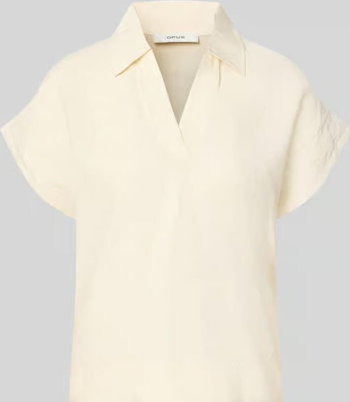 Opus Regular fit blouse met korte mouwen van modalmix model 'Sinula'