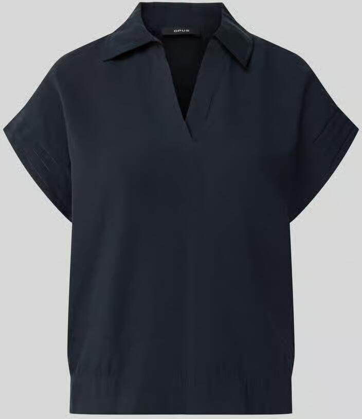 Opus Regular fit blouse met korte mouwen van modalmix model 'Sinula'