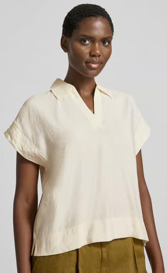 Opus Regular fit blouse met korte mouwen van modalmix model 'Sinula' - Foto 2